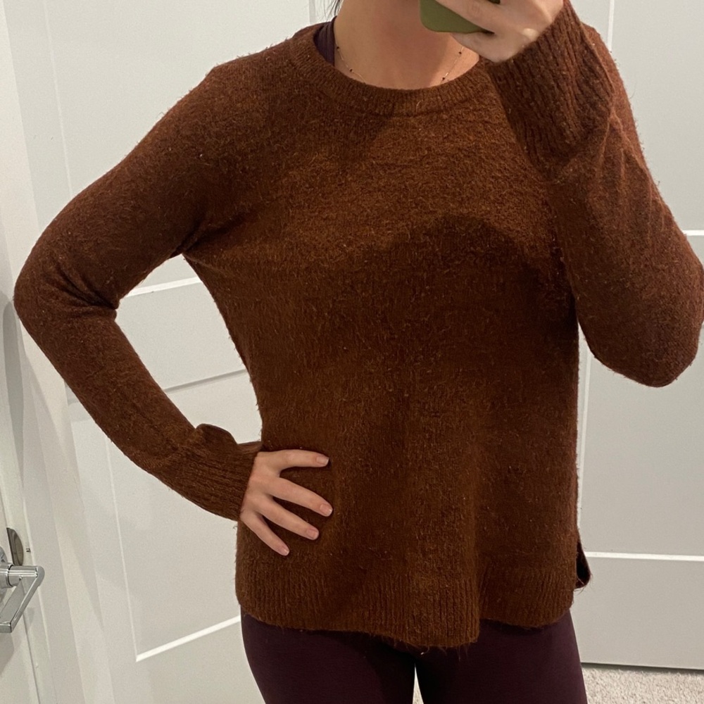 Old Navy Rich Brown Crew Neck Sweater